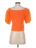 Current Air Orange Short Sleeve Top Size S - photo 2