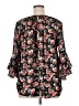 Chaps Black 3/4 Sleeve Blouse Size XL - photo 2