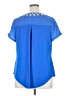 Apt. 9 100% Polyester Blue Short Sleeve Blouse Size 0X - photo 2