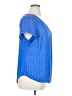 Apt. 9 100% Polyester Blue Short Sleeve Blouse Size 0X - photo 4