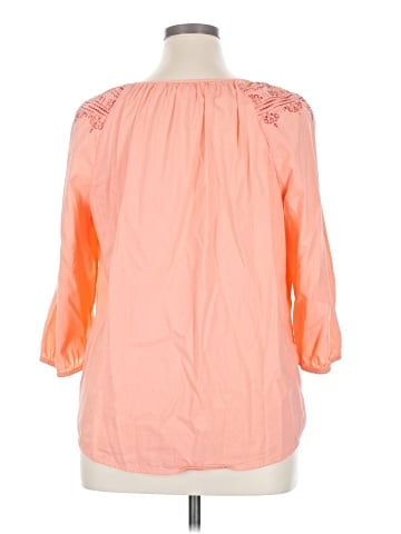 St. John's Bay 3/4 Sleeve Blouse (view 2)