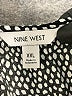 Nine West 100% Polyester Polka Dots Gray Long Sleeve Blouse Size XXL - photo 7