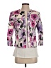 DressBarn Floral Ivory Purple Jacket Size S - photo 1