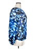 Jennifer Lopez 100% Polyester Blue Long Sleeve Blouse Size XL - photo 4