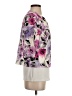 DressBarn Floral Ivory Purple Jacket Size S - photo 4