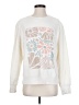 Maurices Floral White Sweatshirt Size S - photo 1