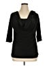 Judith 100% Polyester Black 3/4 Sleeve Top Size 1X - photo 1