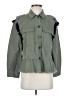Zara 100% Cotton Green Jacket Size XS - photo 1