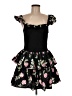 LoveShackFancy Floral Black Cocktail Dress Size 8 - photo 1