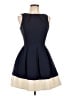 Closet Color Block Blue Cocktail Dress Size 10 - photo 1