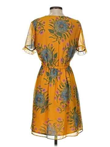 Madewell Sweetgrass Ruffle-Sleeve Dress in Painted Blooms (view 2)