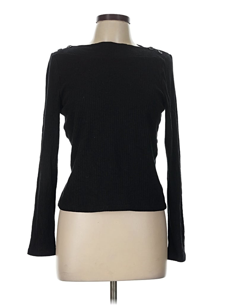 Pre-owned Madewell Long Sleeve T-shirt In Black