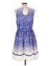 Eliza J 100% Polyester Polka Dots Blue Casual Dress Size 10 - photo 2