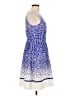 Eliza J 100% Polyester Polka Dots Blue Casual Dress Size 10 - photo 4