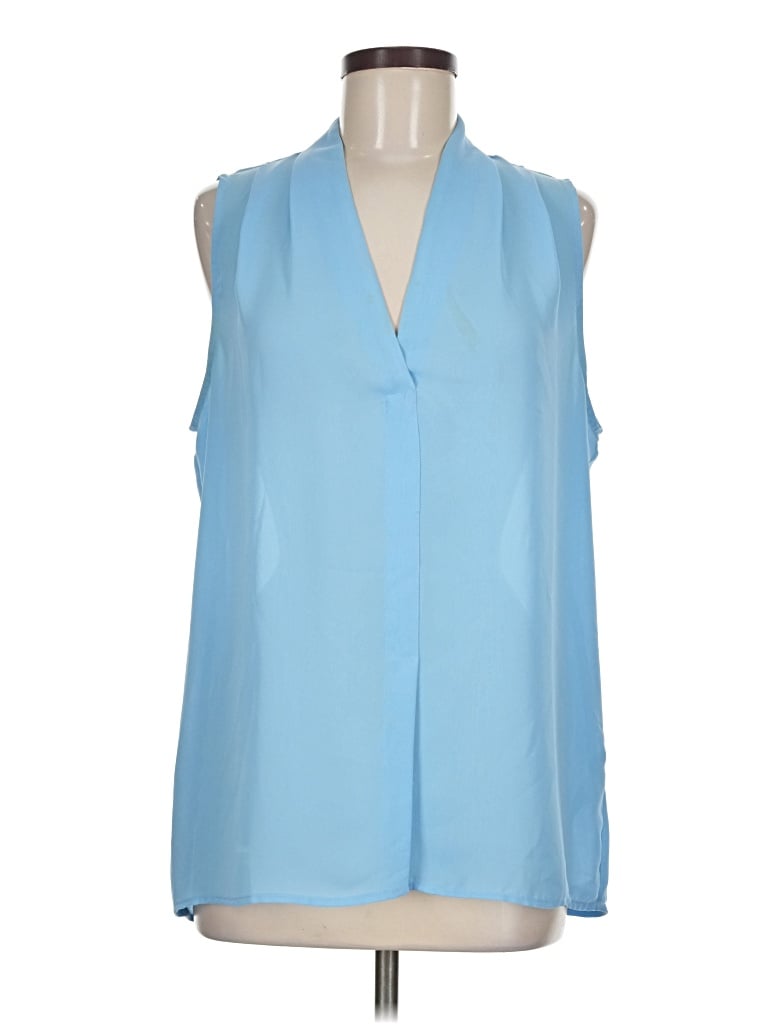 Pre-owned Laundry By Shelli Segal Sleeveless Blouse In Blue