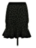 Aqua Animal Print Black Casual Skirt Size S - photo 2