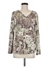 Erika Brown Long Sleeve Blouse Size M - photo 1