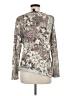 Erika Brown Long Sleeve Blouse Size M - photo 2