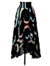A.L.C. 100% Polyester Print Black Casual Skirt Size 2 - photo 1