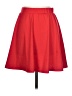 Unbranded Solid Red Casual Skirt Size L - photo 2