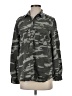 Express 100% Lyocell Camo Gray Long Sleeve Button-Down Shirt Size S - photo 1