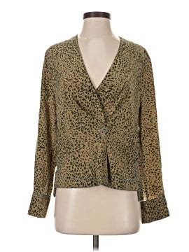 Rag & Bone Long Sleeve Silk Top