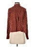 Deletta Brown Long Sleeve Blouse Size S - photo 1