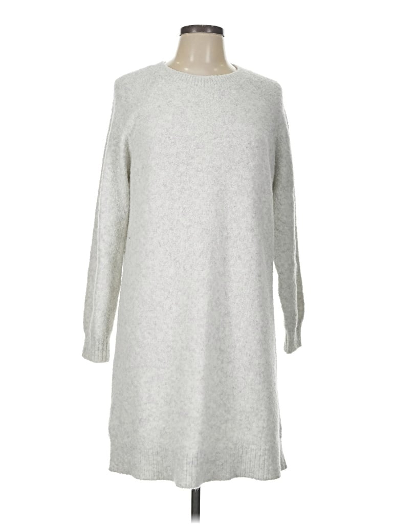 Pre-owned Ann Taylor Loft Casual Dress In Gray