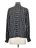 Insight Houndstooth Black Long Sleeve Blouse Size S - photo 2