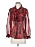 Adiva 100% Polyester Red Long Sleeve Blouse Size S - photo 1