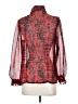 Adiva 100% Polyester Red Long Sleeve Blouse Size S - photo 2