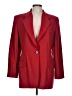 Linda Allard Ellen Tracy Solid Red Blazer Size 12 - photo 1