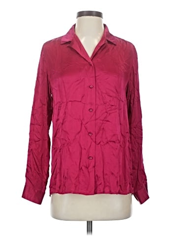 Ines de la Fressange for Uniqlo 3/4 Sleeve Silk Top (view 1)