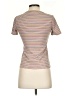 Everly Stripes Brown Short Sleeve Turtleneck Size S - photo 2