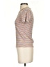 Everly Stripes Brown Short Sleeve Turtleneck Size S - photo 5