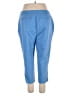 Rafaella Solid Blue Casual Pants Size 16 - photo 2