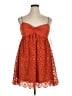 Assorted Brands 100% Polyester Hearts Orange Cocktail Dress Size XL - photo 1