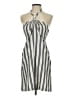 Tocca 100% Cotton Stripes Gray Casual Dress Size 2 - photo 1