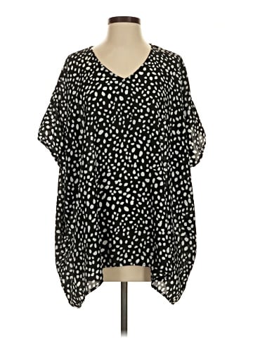 Cotton Bleu Short Sleeve Blouse (view 1)