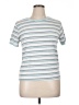 Coco And Main Stripes Teal Short Sleeve T-Shirt Size XL - photo 1