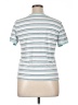 Coco And Main Stripes Teal Short Sleeve T-Shirt Size XL - photo 2