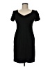 Perceptions Solid Black Cocktail Dress Size 6 Petite - photo 1