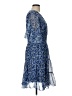 Max Studio Paisley Blue Cocktail Dress Size L - photo 4