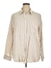 Gap Stripes Ivory Long Sleeve Button-Down Shirt Size XL - photo 1