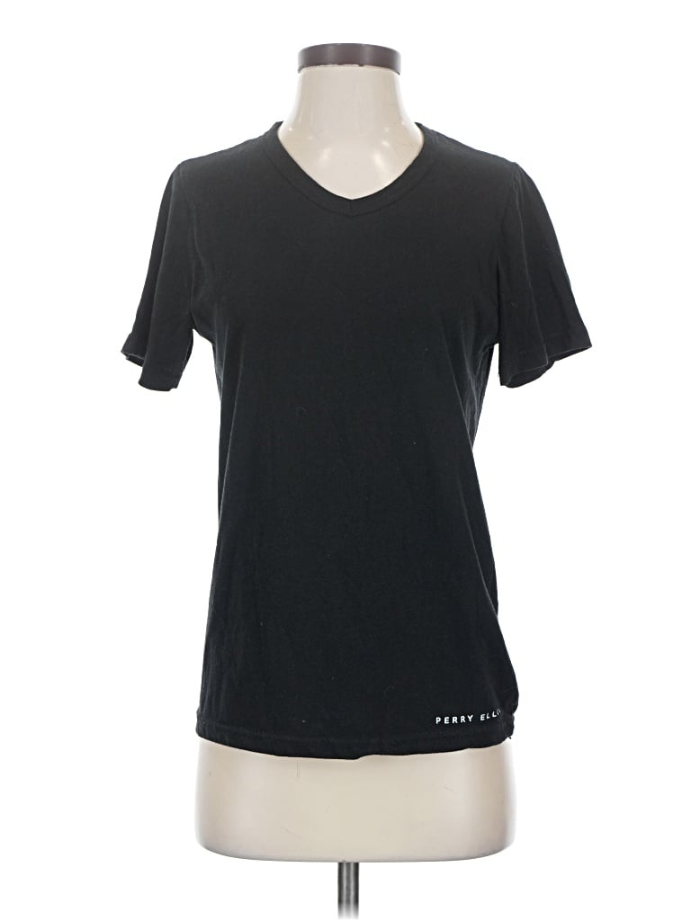 Pre-owned Perry Ellis Short Sleeve T-shirt In Black