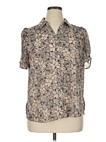 Adrianna Papell Short Sleeve Blouse (view 1)