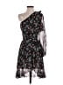 Mango Floral Black Cocktail Dress Size 2 - photo 1