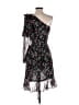 Mango Floral Black Cocktail Dress Size 2 - photo 2