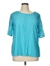 Dana Buchman Teal Short Sleeve Blouse Size XL - photo 1