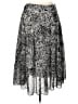 Covington 100% Polyester Paisley Silver Casual Skirt Size 14 - photo 1